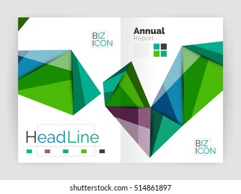 Low poly annual report template