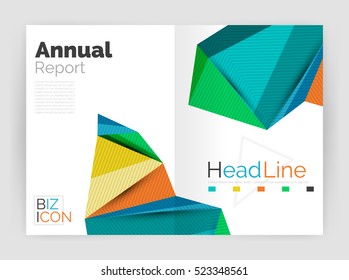 Low poly annual report template