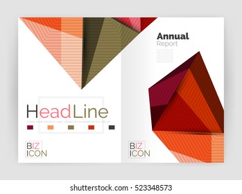 Low poly annual report template