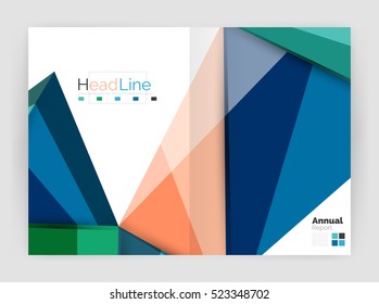 Low poly annual report template