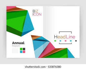Low poly annual report template