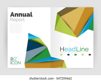 Low poly annual report template