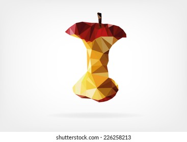 Low Poly Apple Core