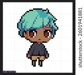 low poly art of pixel beautiful women
