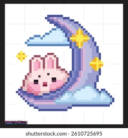 low poly art of pixel characters