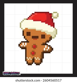 low poly art of pixel chocolate character