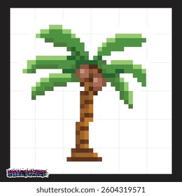 low poly art of pixel flower plants