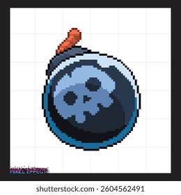 low poly art of pixel grenade