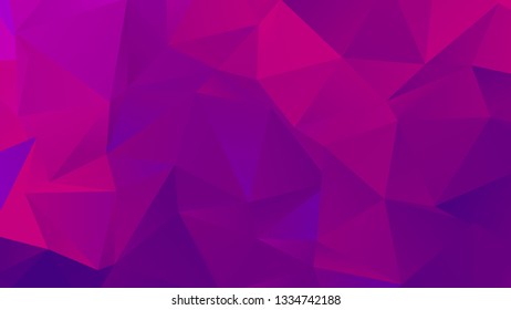 Low Poly Backdrop in Saturated Fuchsia Color