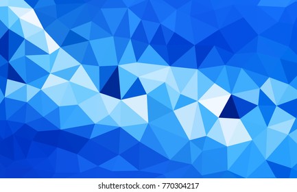 low poly background blue color