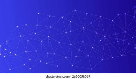 Plano de fundo de baixa poly no gradiente azul escuro - design moderno, geométrico e abstrato minimalista para arte digital, modelagem 3D, papéis de parede e gráficos futuristas	
