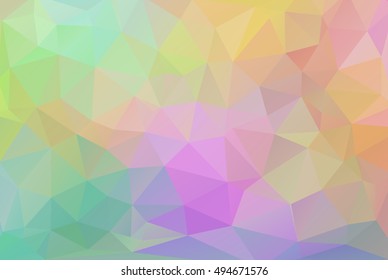Low poly background, pastel colors