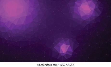 low poly background with purple color, triangle background