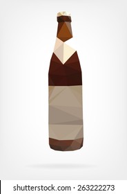 Low Poly Beer Bottle