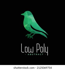 Low Poly Bird Logo Design.