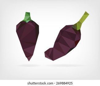 Low Poly "Black Hungarian Pepper"