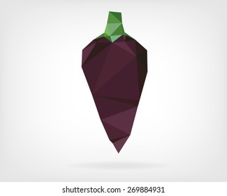 Low Poly "Black Hungarian Pepper"