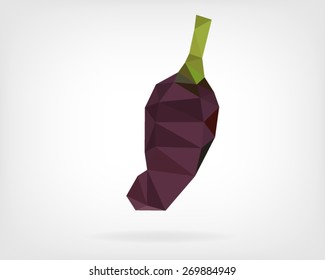 Low Poly "Black Hungarian Pepper"