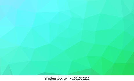 low poly blue green gradient poligon vector background