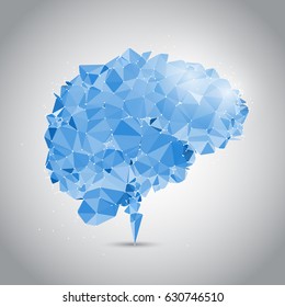 Diseño cerebral de polos bajos con puntos de conexión