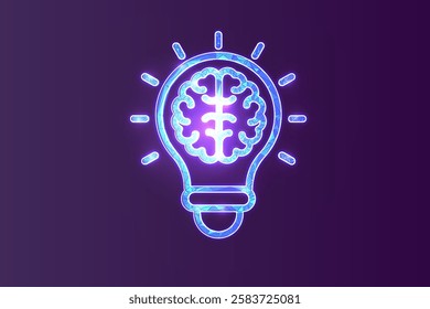 Low Poly Bulb Icon Design, Geometric 3D Symbol Representing Innovation, Creativity, Bright Ideas, Inspiration, and Technology Concept for Business, Solutions, and Digital Transformation