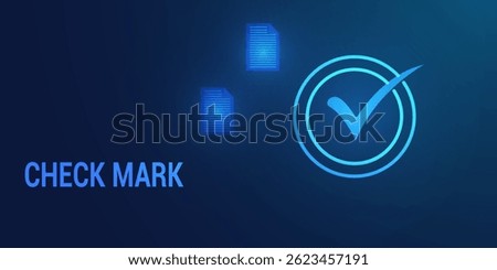 Low Poly Check Mark Icon – Geometric Green Tick Symbol in Modern Minimal Polygonal Style