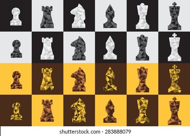 Low poly chess