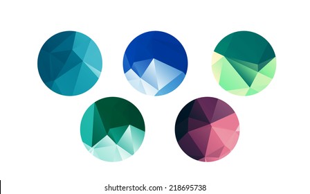 Low Poly Circles