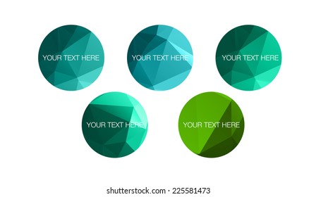 Low poly circles