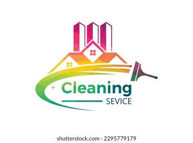 Diseño de logotipo de servicio de pozos bajos y limpieza Concepto de diseño de vectores
