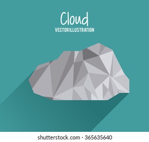 Low Poly cloud design 