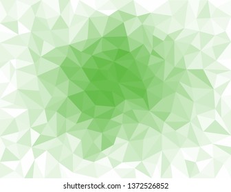 Low Poly Color Background - Simple Green