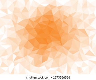 Low Poly Color Background - Simple Orange
