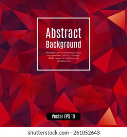 Low poly colorful abstract background. Design template for business.