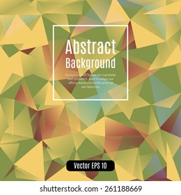 Low poly colorful abstract background. Design template for business.