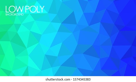 low poly crystal glass rainbow gradient abstract background wallpaper vector graphic design