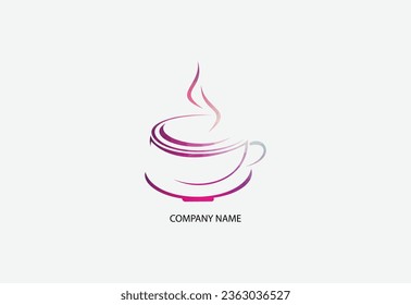 Low poly cup of coffee on a white background. vector illustration