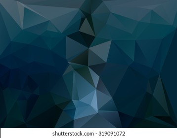 low poly dark blue and light blue form