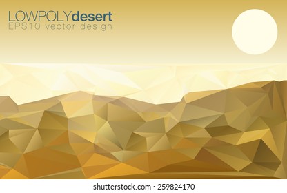 Low poly desert vectors.