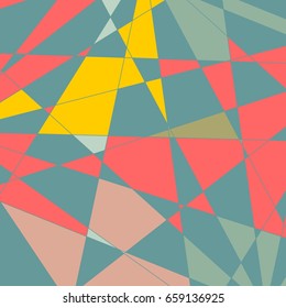 Low poly design template. Polygonal mosaic background