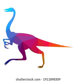 Low poly dinosaur, vector illustration