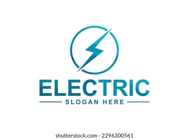 Low Poly and Electric logo, Lighting bolt , Thunder bolt design logo template, vector illustration
