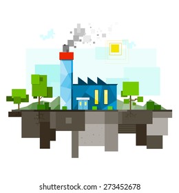 Low poly factory