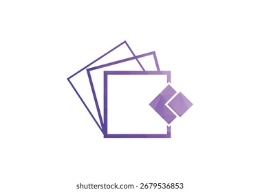 Bajo poli con diseño de logotipo de azulejos de piso, diseño de Vector, concepto