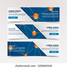 Low Poly Flyer, Banner, Brochure with Geometric Lines and Circles on colored Background. Vector low-poly illustration of triangles.