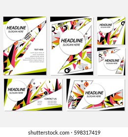 Low Poly Flyer style background Design Template,Vector Illustration
