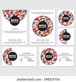 Low Poly Flyer style background Design Template,Vector Illustration