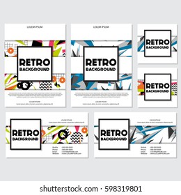 Low Poly Flyer style background Design Template,Vector Illustration