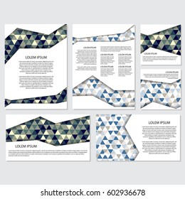 Low Poly Flyer style background Design Template,Vector Illustration