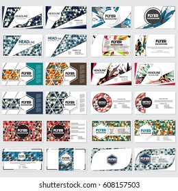 Low Poly Flyer style background Design Template,Vector Illustration